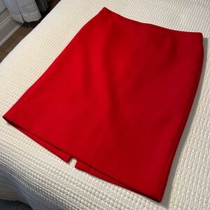 JCrew No2 Pencil Skirt- RED